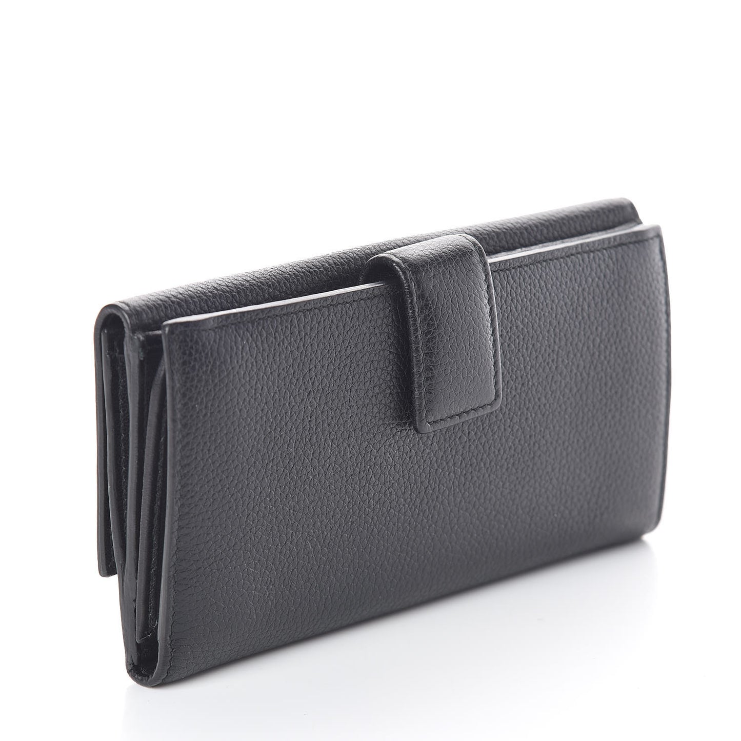 Calfskin Skull Continental Wallet Black