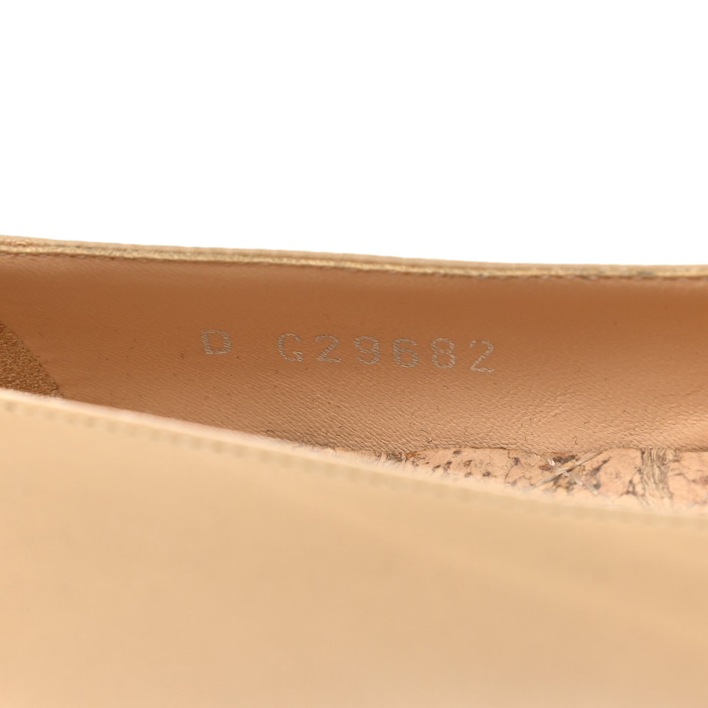 Lambskin Camellia Ballerina Flats 36.5 Beige Black
