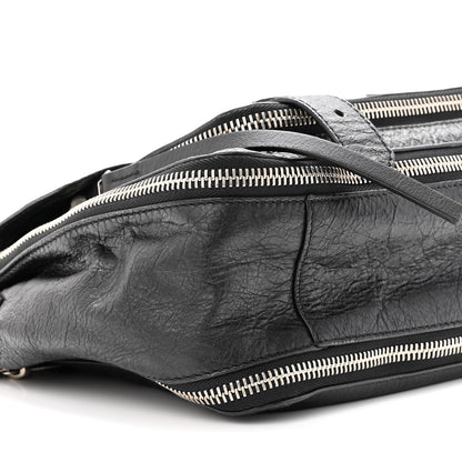 Proenza Schouler Lambskin Medium PS1 Plus Zip Satchel Black 8 of 9