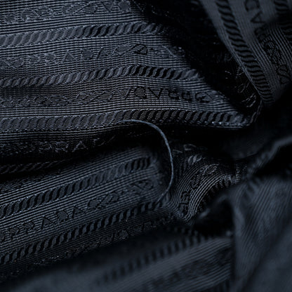 Prada Nylon Saffiano Front Pocket Tote Baltico 10 of 26