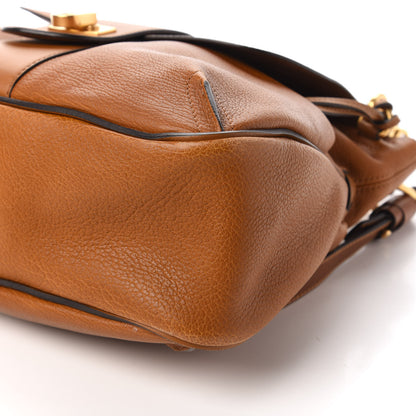Chloe Grained Lambskin Medium Lexa Shoulder Bag Mustard Brown 8 of 14