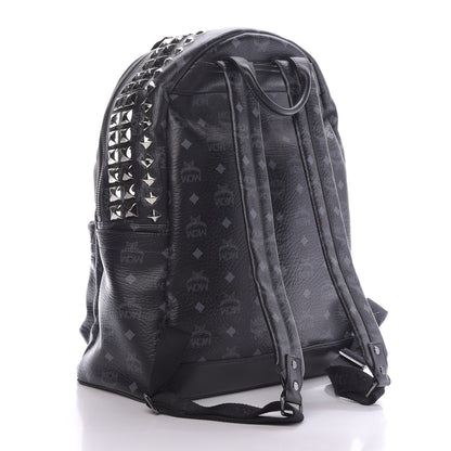 MCM Visetos Studded Medium Backpack Black 2 of 10