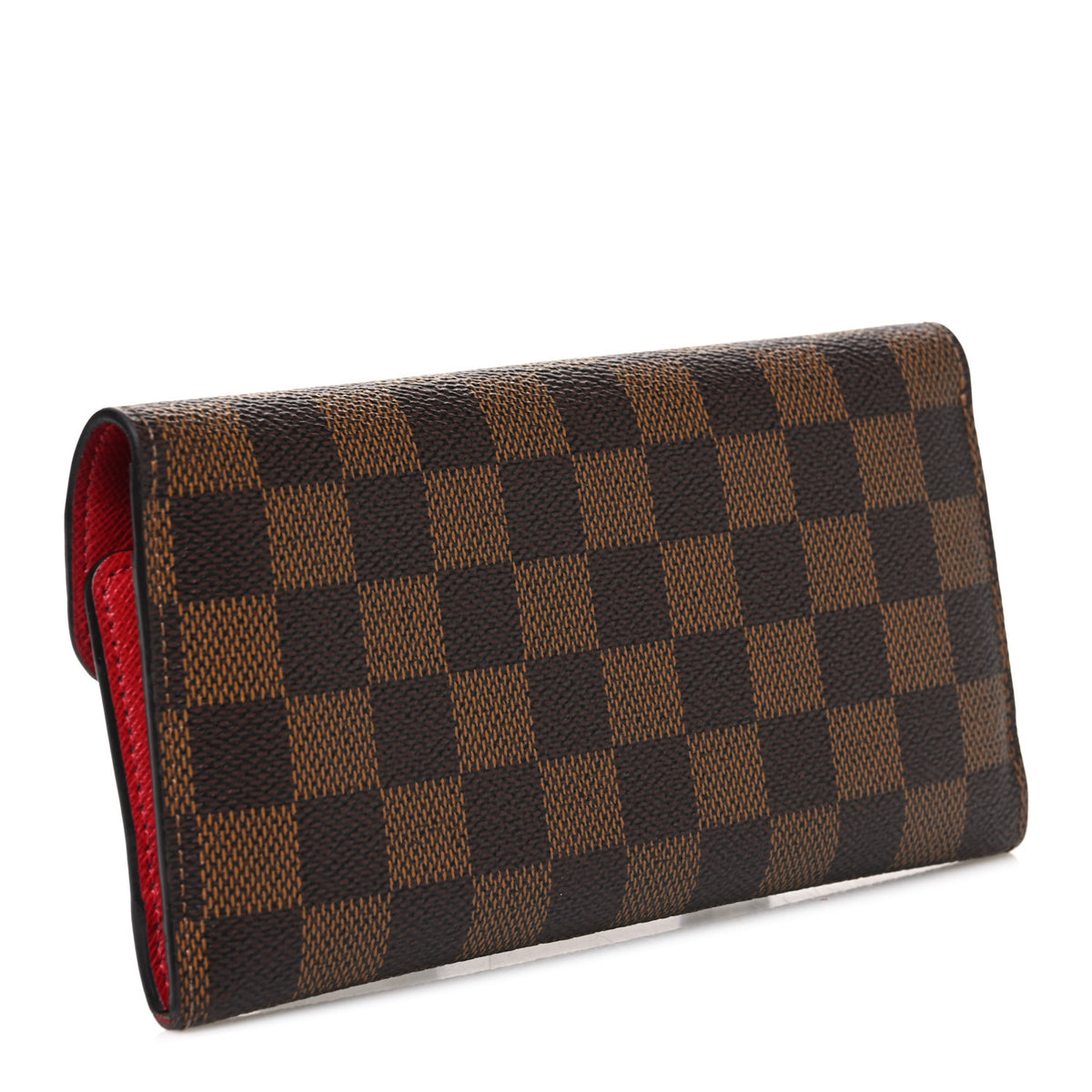 Damier Ebene Josephine Wallet Red