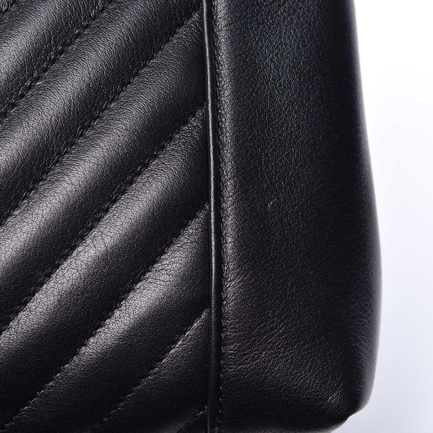 Chanel Calfskin Quilted Small Daily Chevron Flap Black 10 of 13
