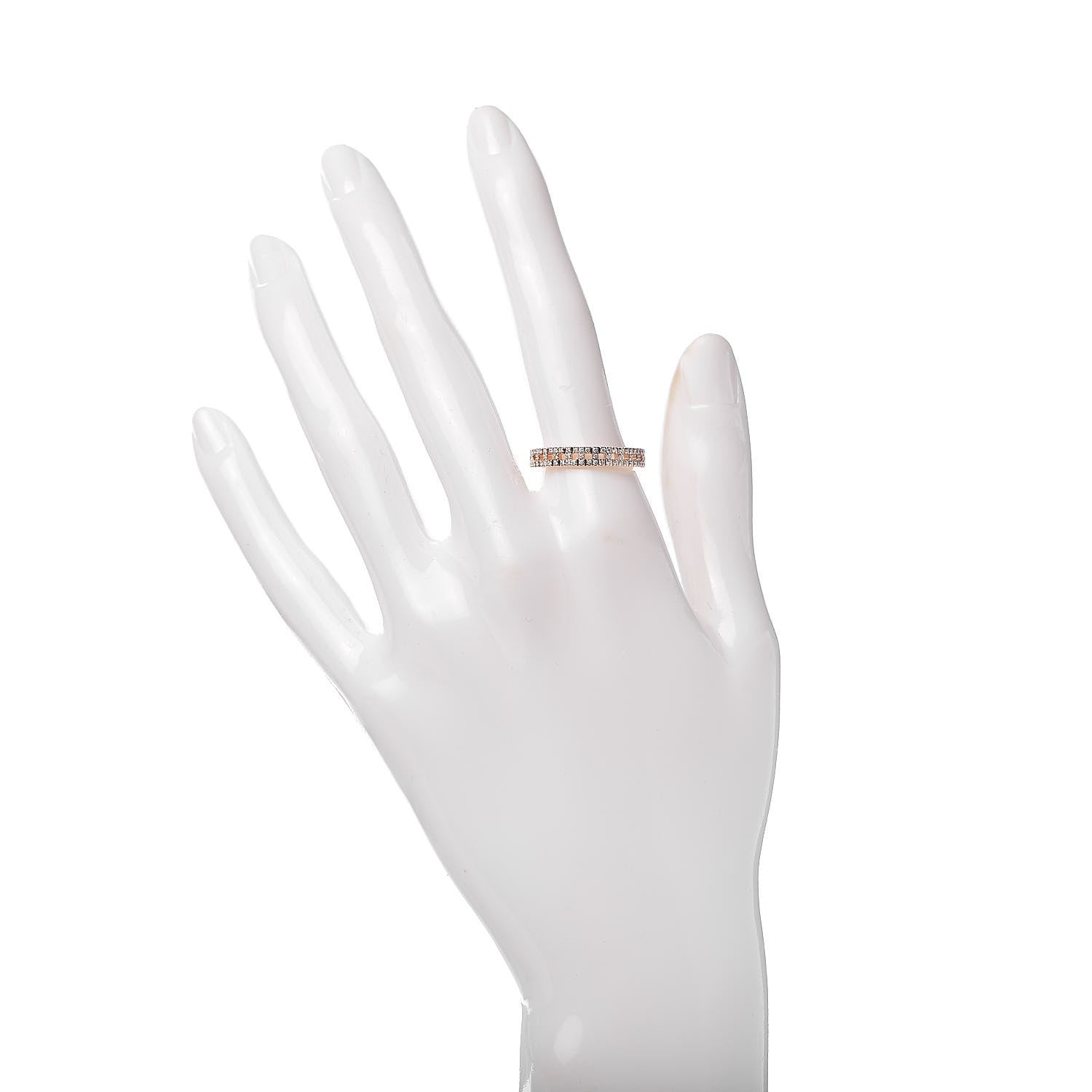 Tiffany 18K Yellow Gold Diamond T True Narrow Band Ring 56 7.5 2 of 5