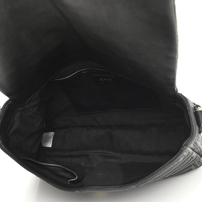 Versace Calfskin Icon Quilted Flap Black 5 of 12