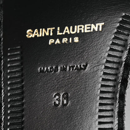Saint Laurent Calfskin Penny Loafers 36 Pearl 8 of 13