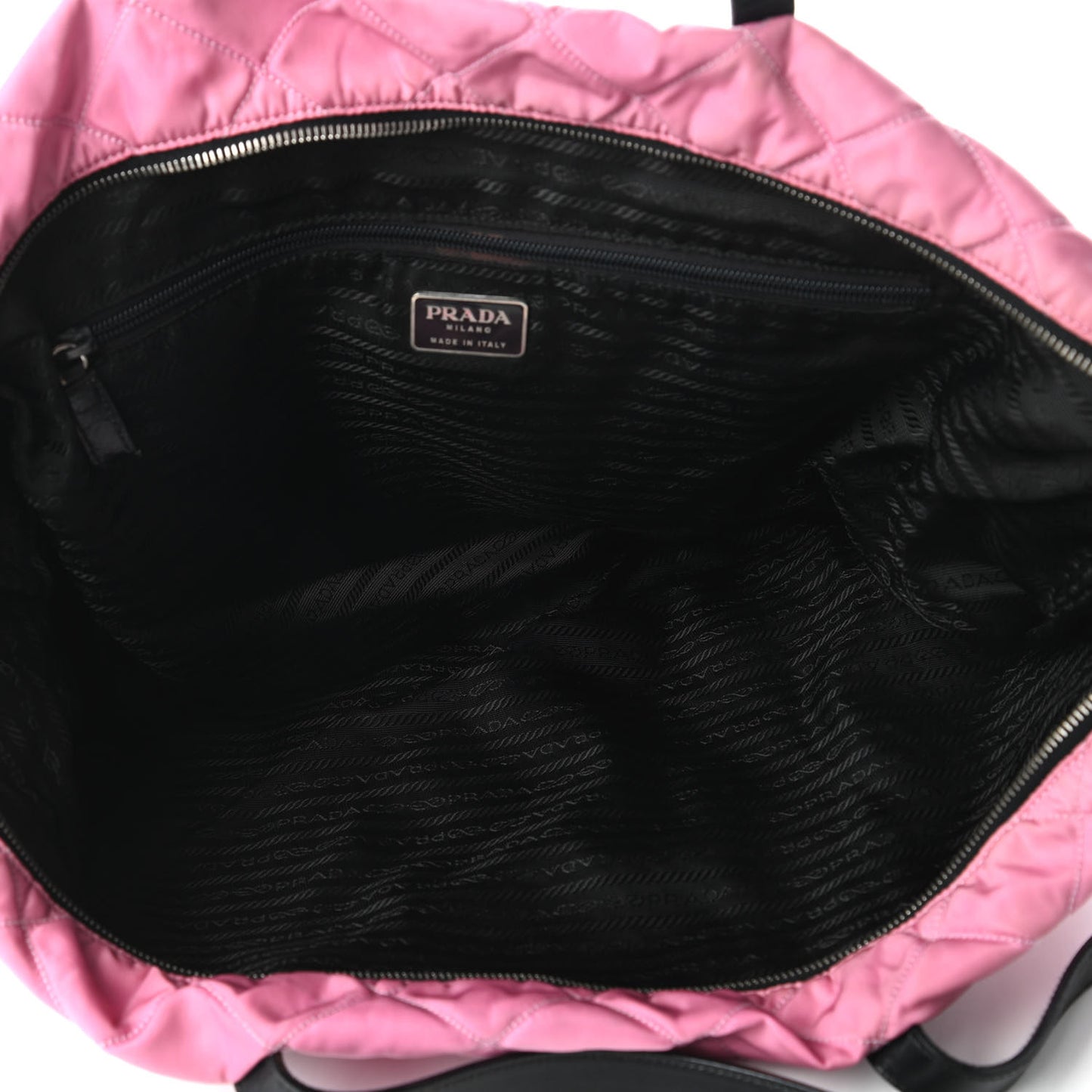 Tessuto Nylon Quilted Shoulder Bag Begonia