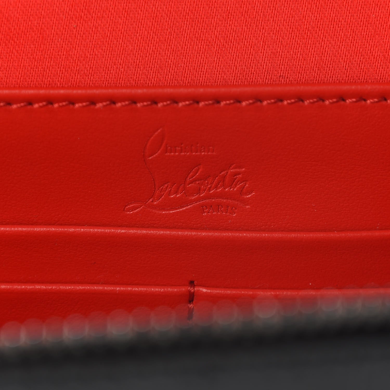 Christian Louboutin Crocodile Embossed Calfskin Kypipouch Travel Toiletry Case Black 7 of 9