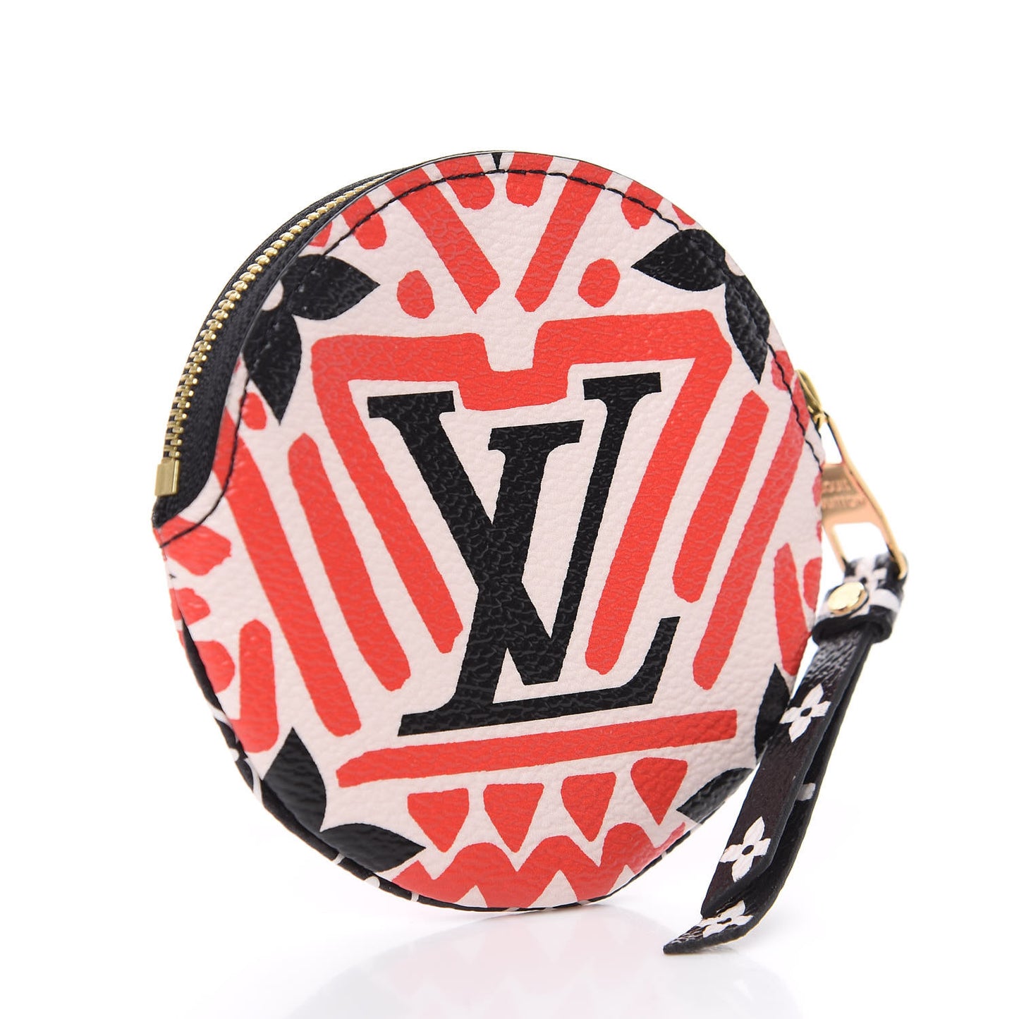 Monogram Giant Crafty Round Coin Purse Creme Rouge