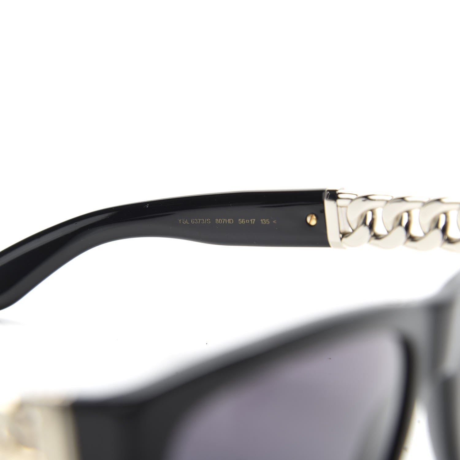 Saint Laurent Acetate Chain 6373/S Sunglasses Black 6 of 7