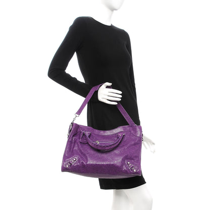 Balenciaga Agneau Giant 12 Silver Hardware City Ultraviolet 2 of 13