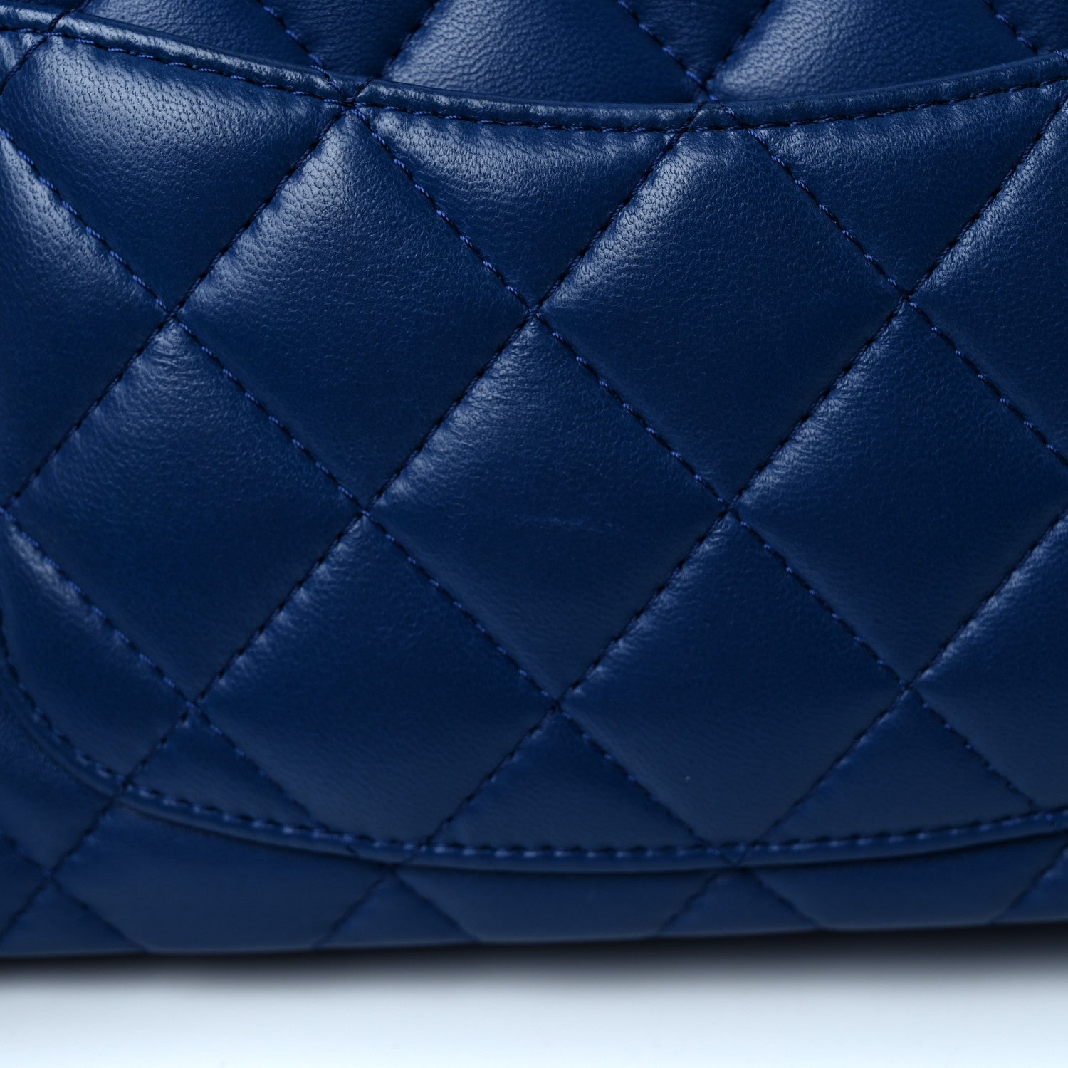 Chanel Lambskin Quilted Mini Rectangular Flap Blue 11 of 12
