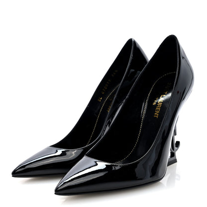 Saint Laurent Patent Calfskin Opyum 110 Pumps 36.5 Black 3 of 7
