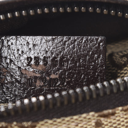 Gucci GG Monogram Web Double Pocket Belt Bag Dark Brown 9 of 16
