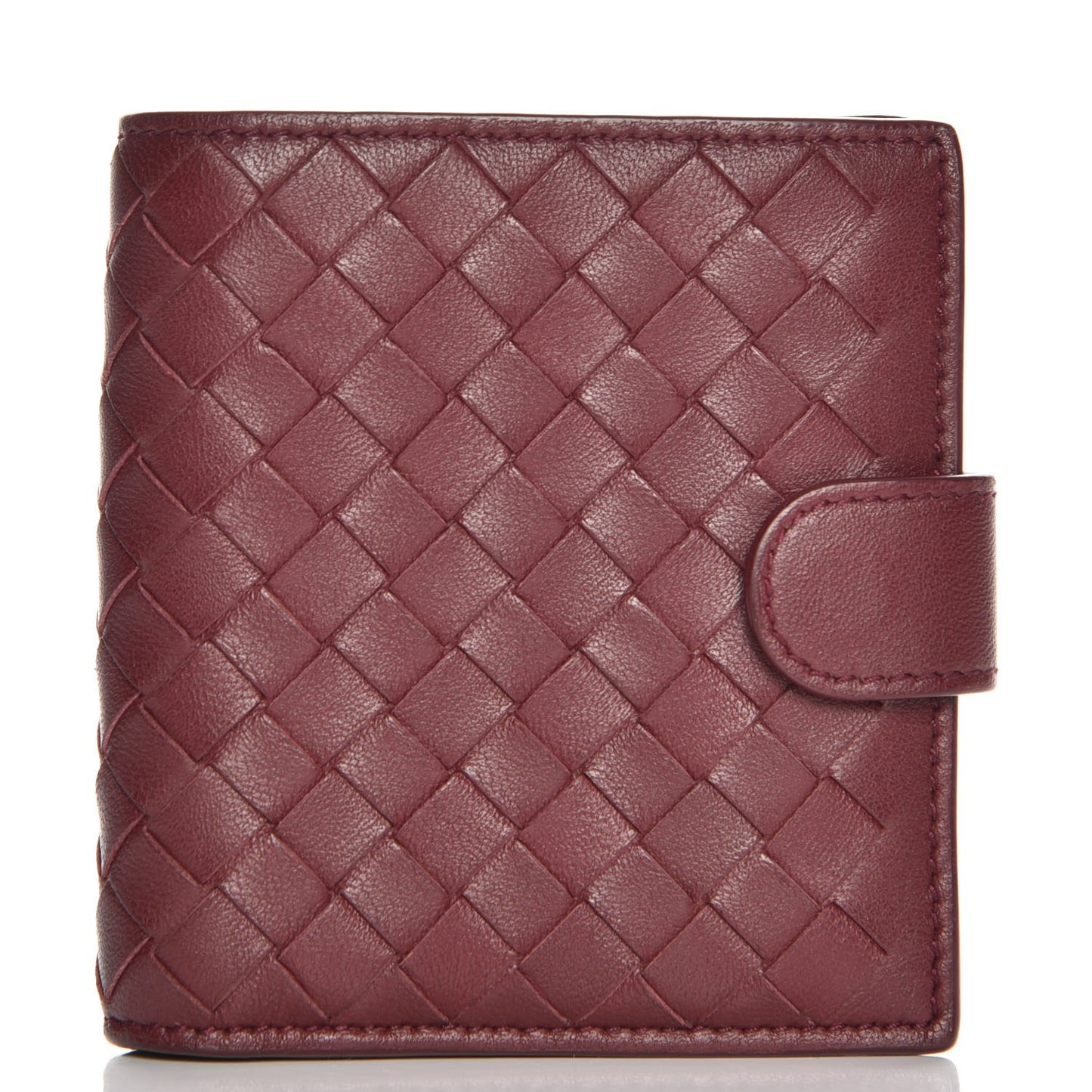 Nappa Intrecciato Mini Wallet Barolo