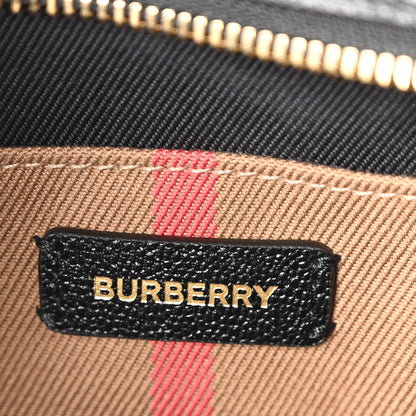 Burberry Calfskin Mega Check Small Banwell Tote Black 6 of 10
