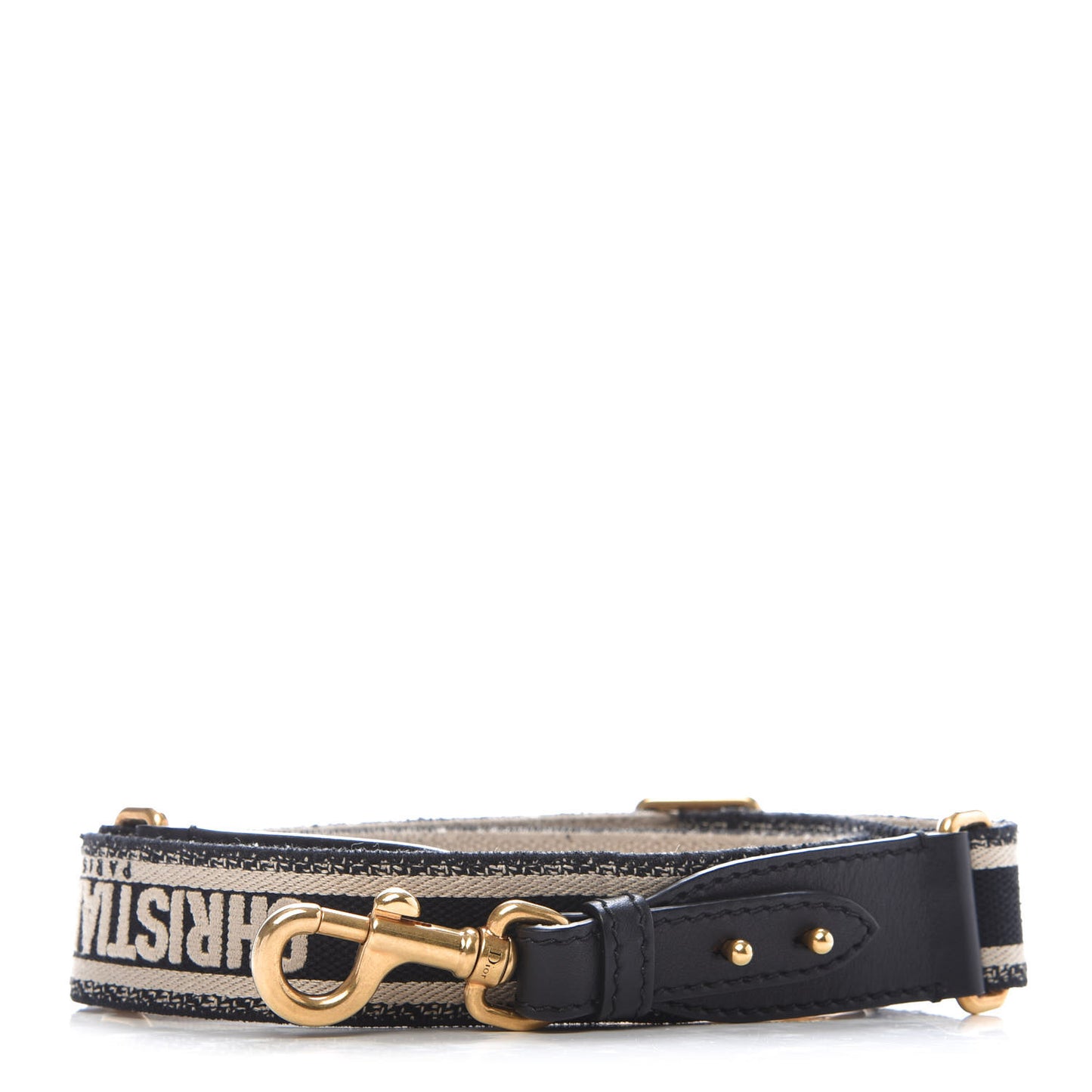 Canvas Embroidered Shoulder Strap Blue