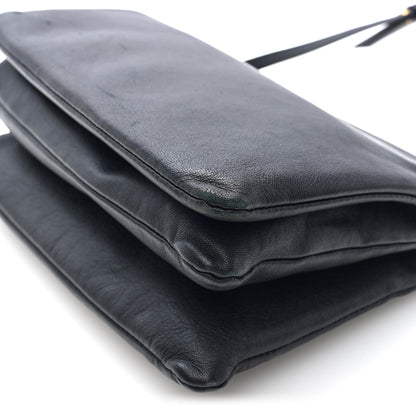 Celine Lambskin Large Trio Crossbody Bag Black 11 of 11