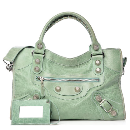 Balenciaga Agneau Giant 21 Silver Hardware City Vert D'eau 1 of 14