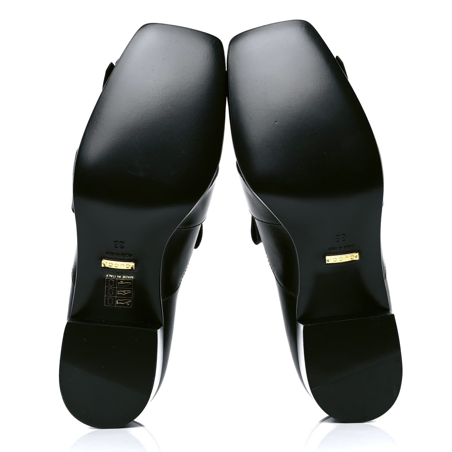 Gucci Malaga Kid Polly Kiltie Fringe 55mm Loafer Pumps 38 Black 4 of 5