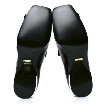 Gucci Malaga Kid Polly Kiltie Fringe 55mm Loafer Pumps 38 Black 4 of 5