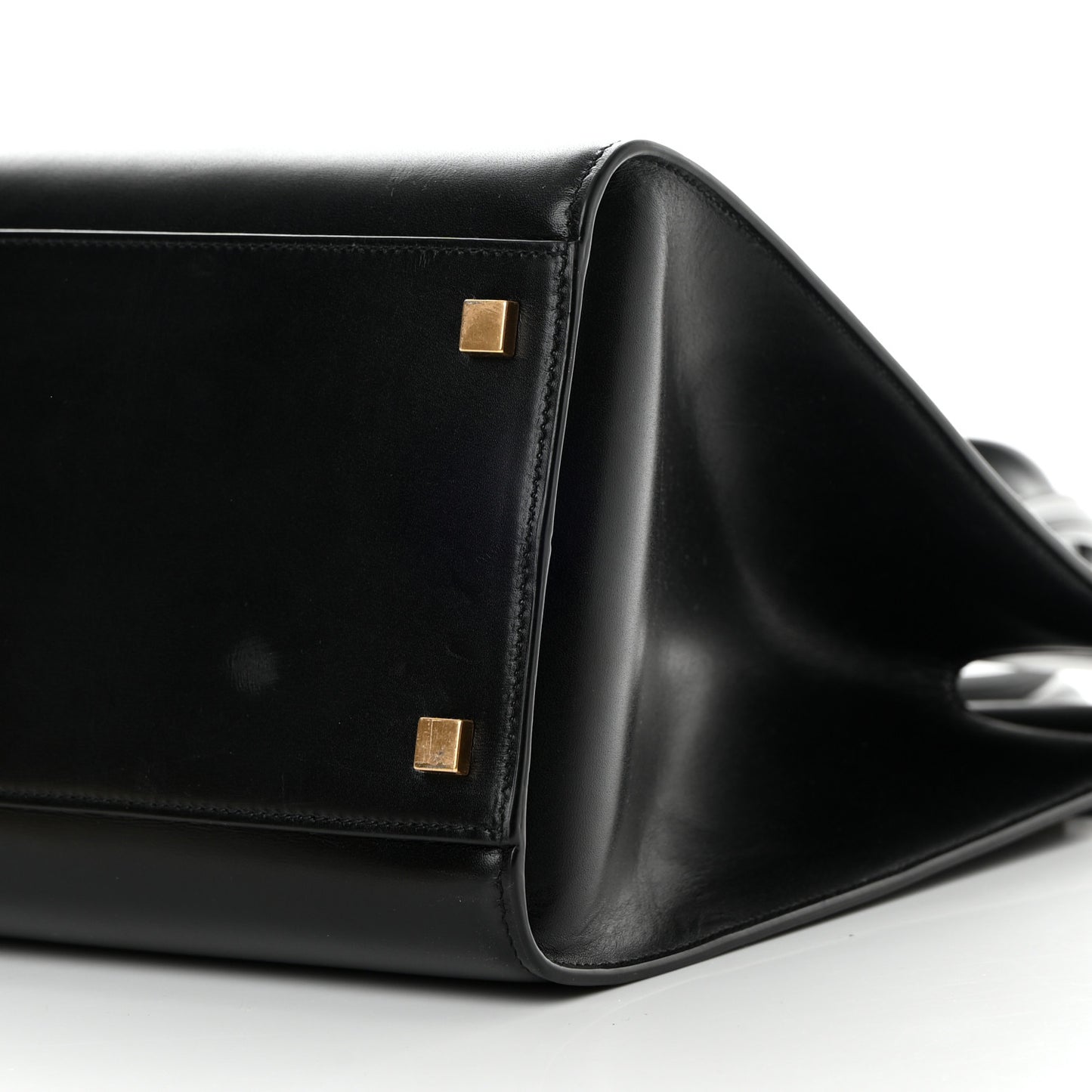 Calfskin Medium Manhattan Shopper Tote Black
