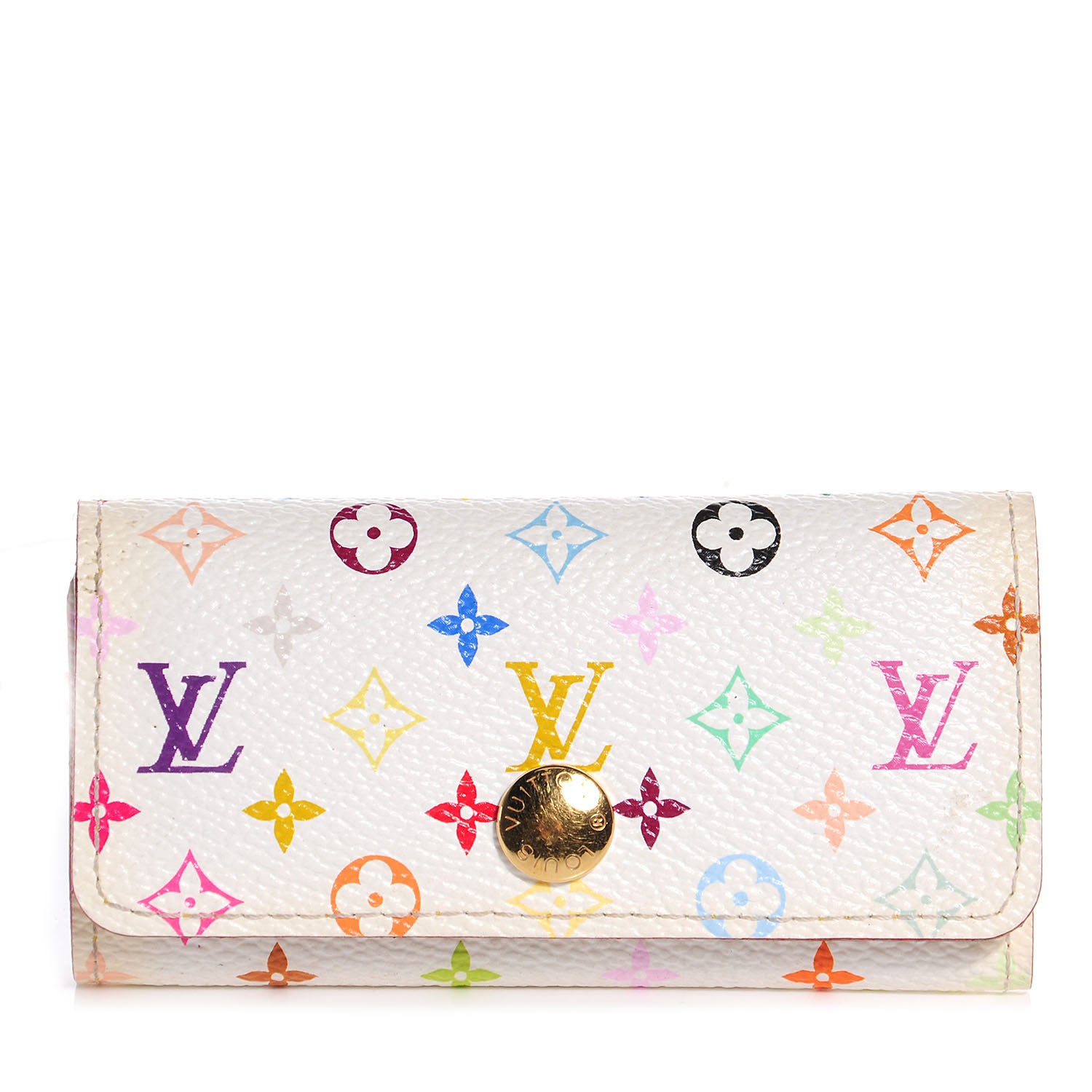 Louis Vuitton Monogram Multicolor Multicles 4 Key Holder White 1 of 8