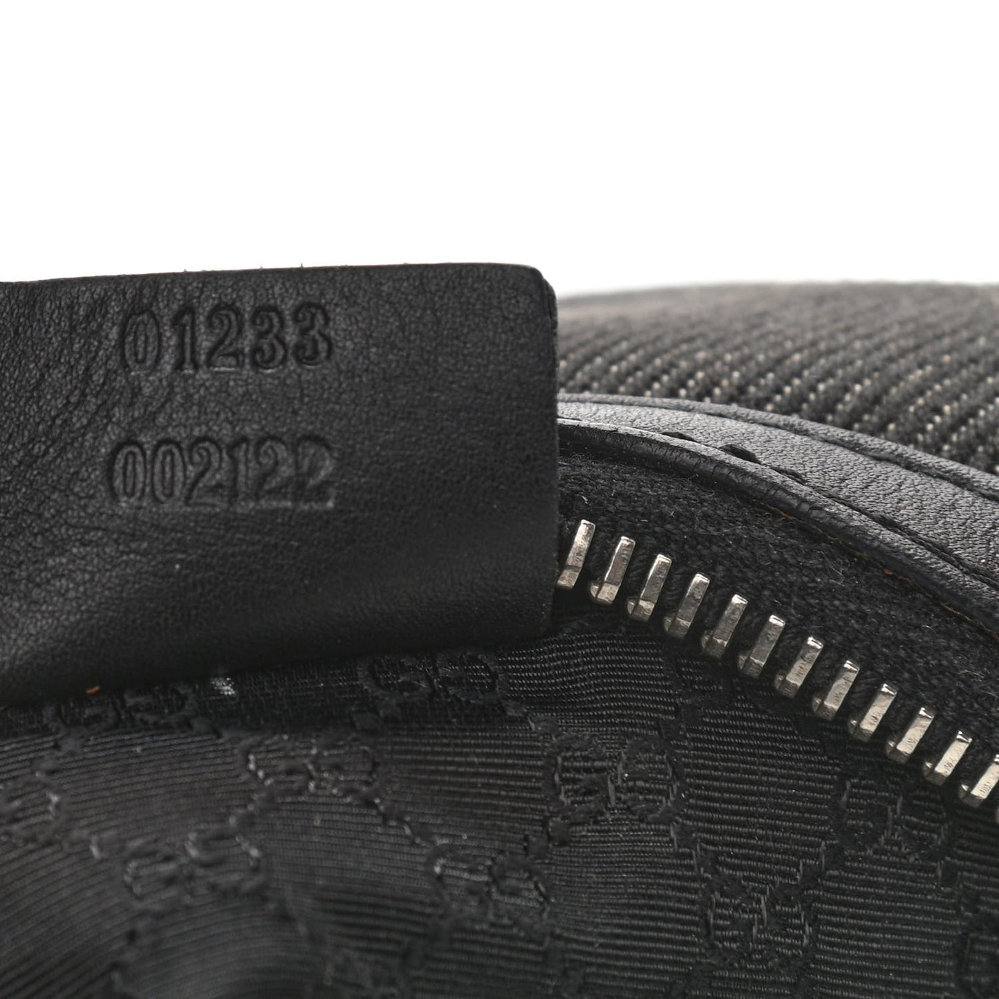 Denim Web Small Clasp Hobo Black