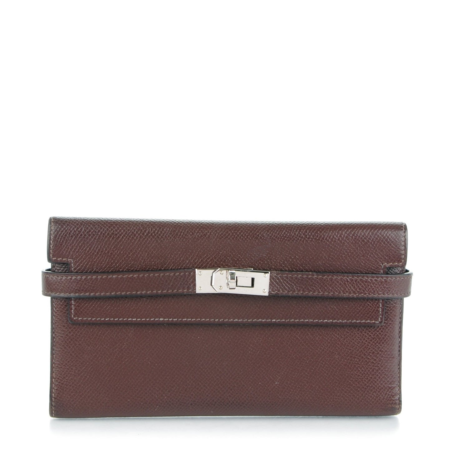 Epsom Kelly Tri-Fold Wallet Chocolate