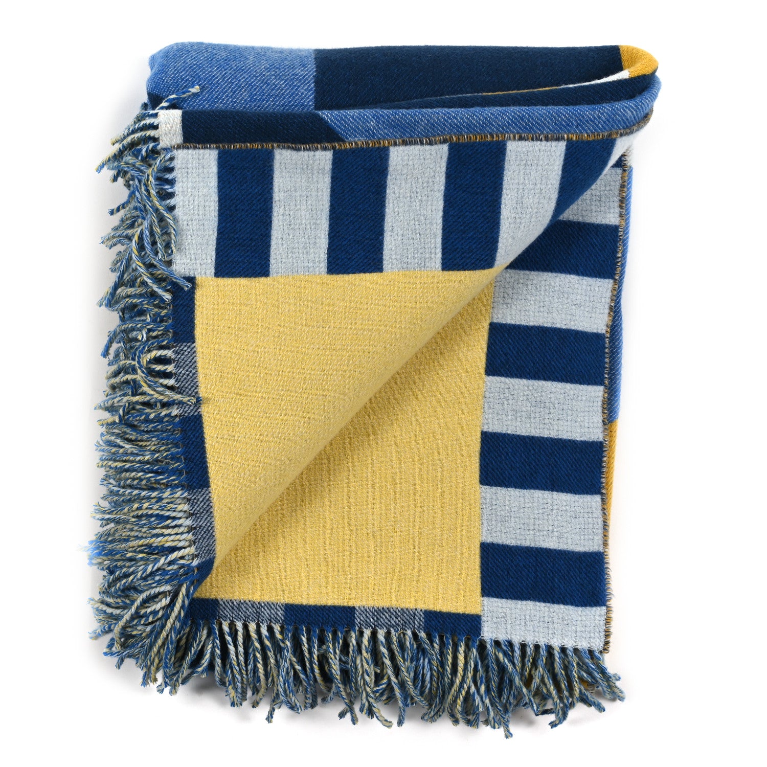 Hermes Wool Cashmere Optimist 24 Blanket Jaune D'or 2 of 3