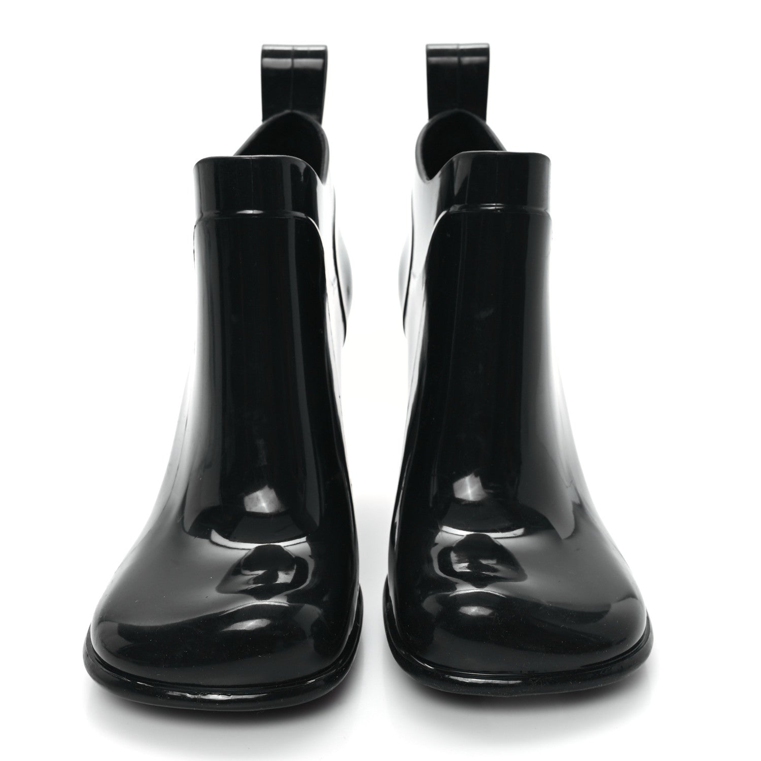 Bottega Veneta Rubber Shine Ankle Boots 37 Black 3 of 9