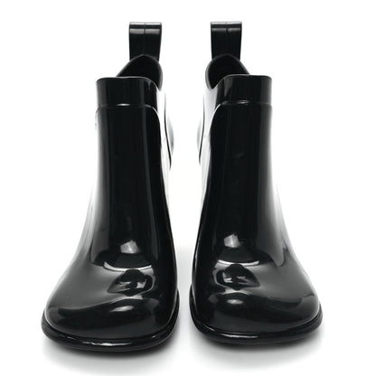 Bottega Veneta Rubber Shine Ankle Boots 37 Black 3 of 9