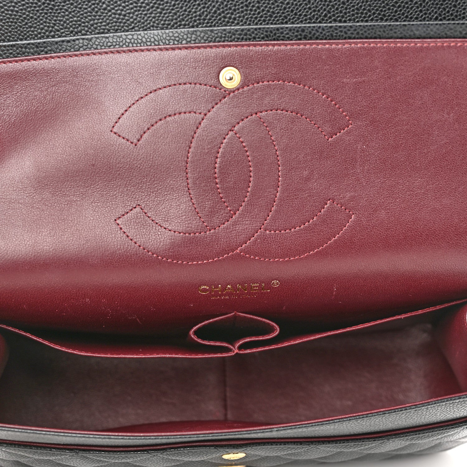 Chanel Caviar Quilted Jumbo Double Flap Black 5 of 11