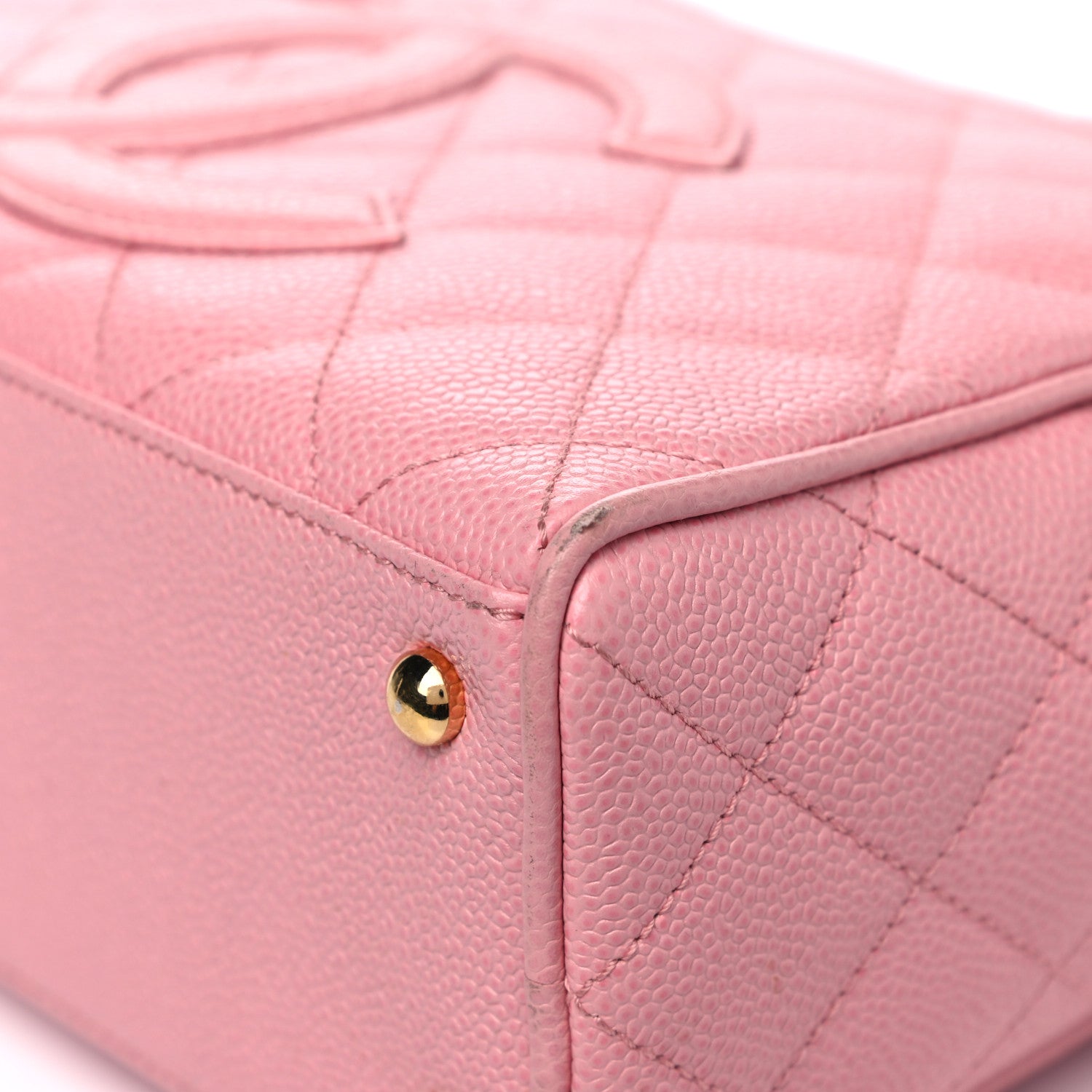 Chanel Caviar Quilted Small Bowler Pink 10 of 14