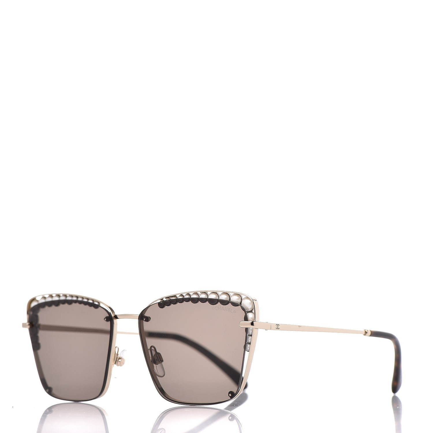Chanel Pearl Sunglasses 4235-H Gold 1 of 7