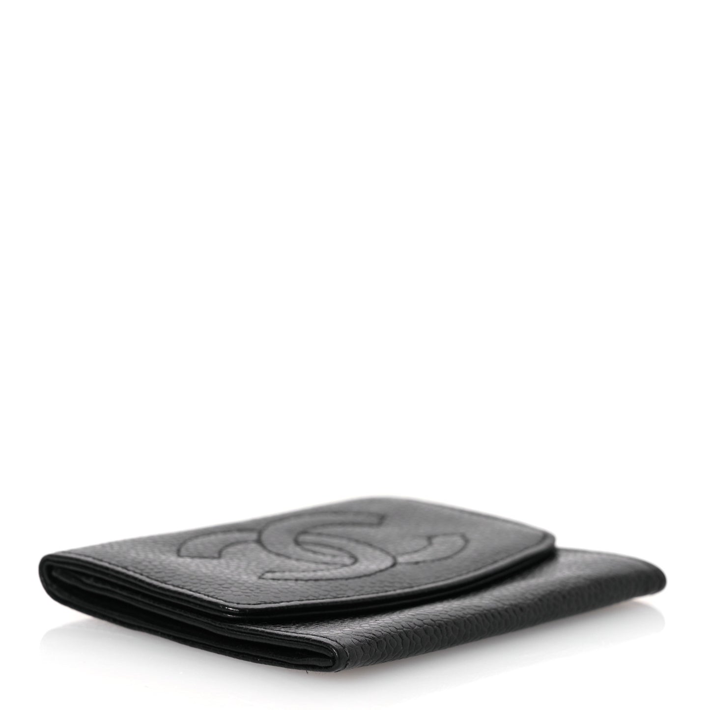 Caviar Timeless CC Flap Card Holder Black