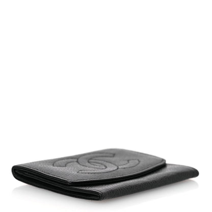 Chanel Caviar Timeless CC Flap Card Holder Black 4 of 11
