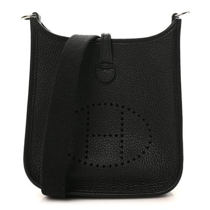 Hermes Taurillon Clemence Evelyne TPM Black 1 of 11