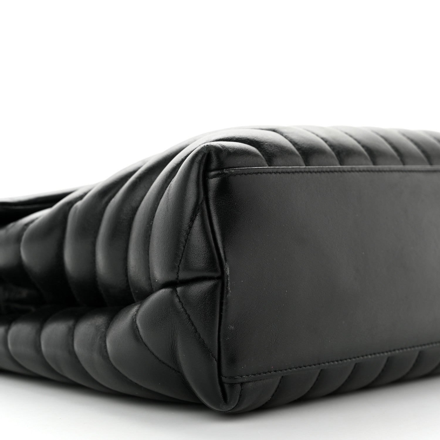Saint Laurent Calfskin Y Quilted Monogram Monochrome Medium Loulou Chain Satchel Black 9 of 13
