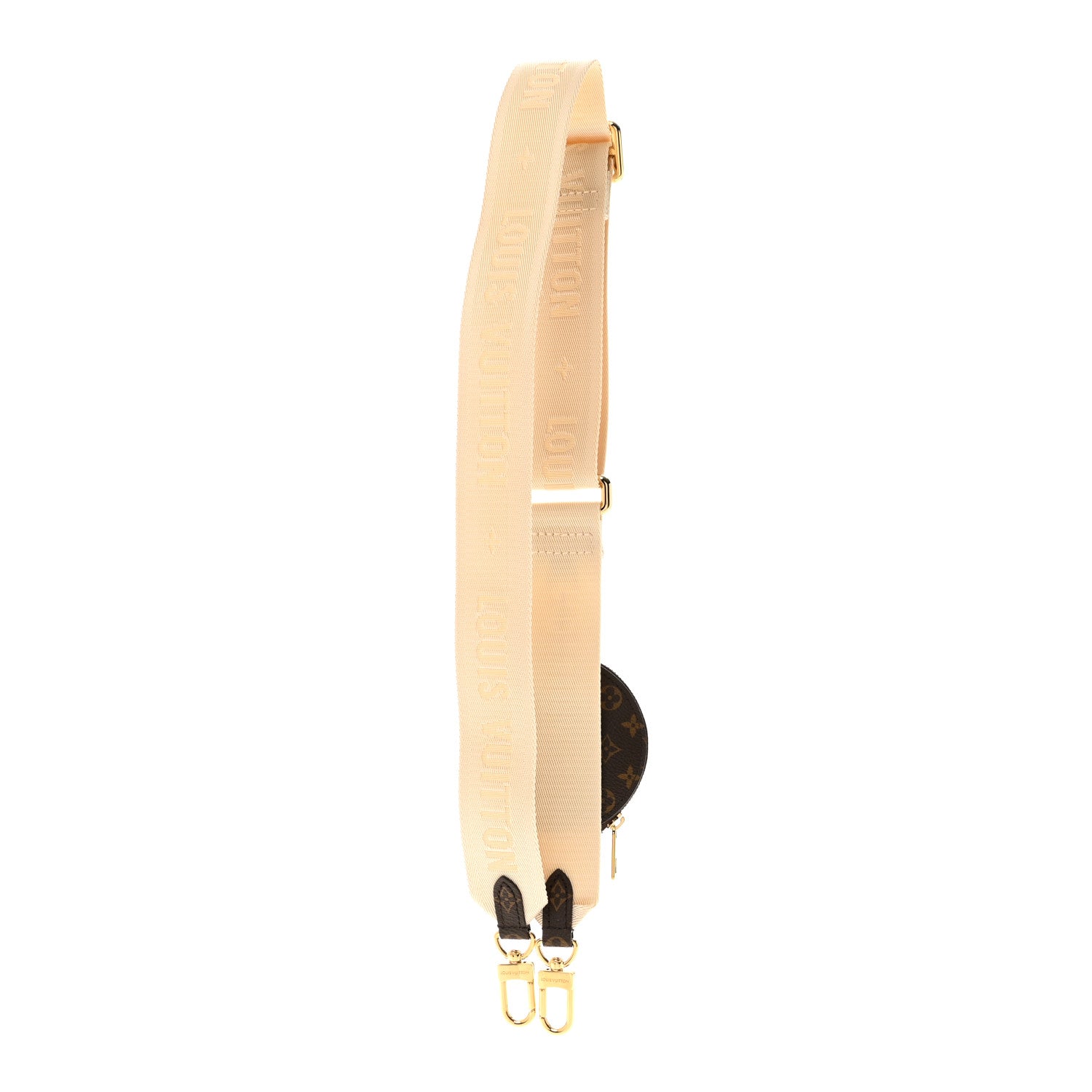 Louis Vuitton Nylon Monogram Strap with Coin Purse Cream 2 of 4