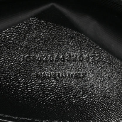 Saint Laurent Calfskin Crocodile Embossed Medium West Hollywood Monogram Fold-Over Bag 7 of 11