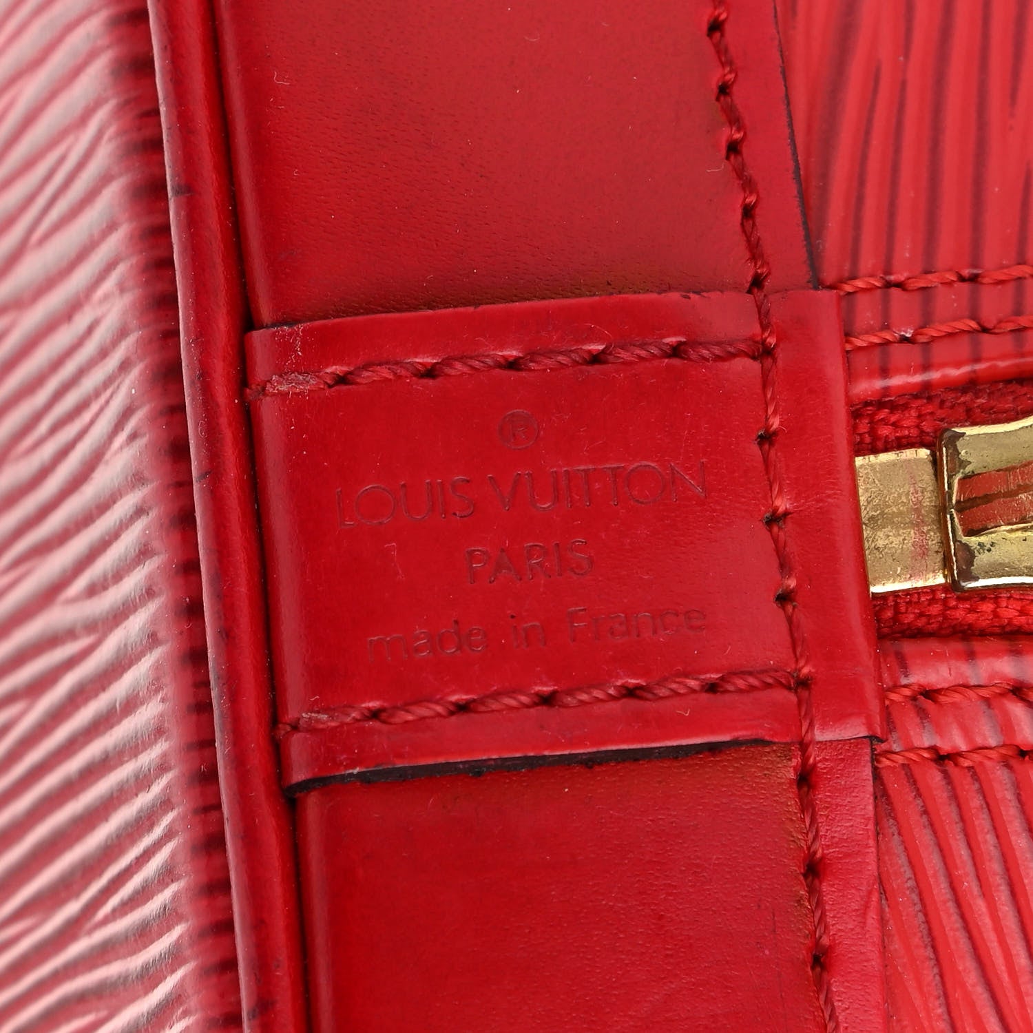 Louis Vuitton Epi Alma PM Castillan Red 5 of 10
