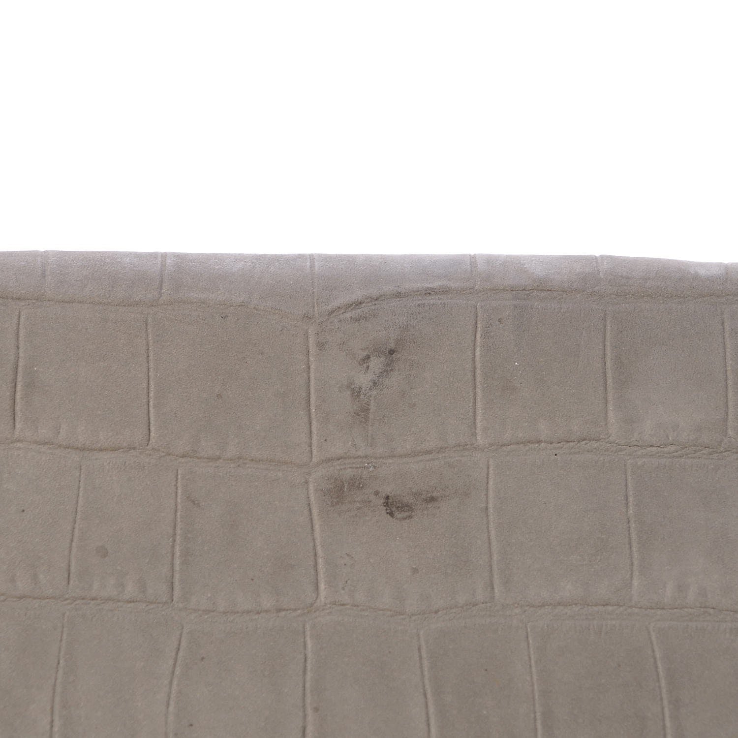 Celine Crocodile Embossed Nubuck Medium Trapeze Grey 7 of 13