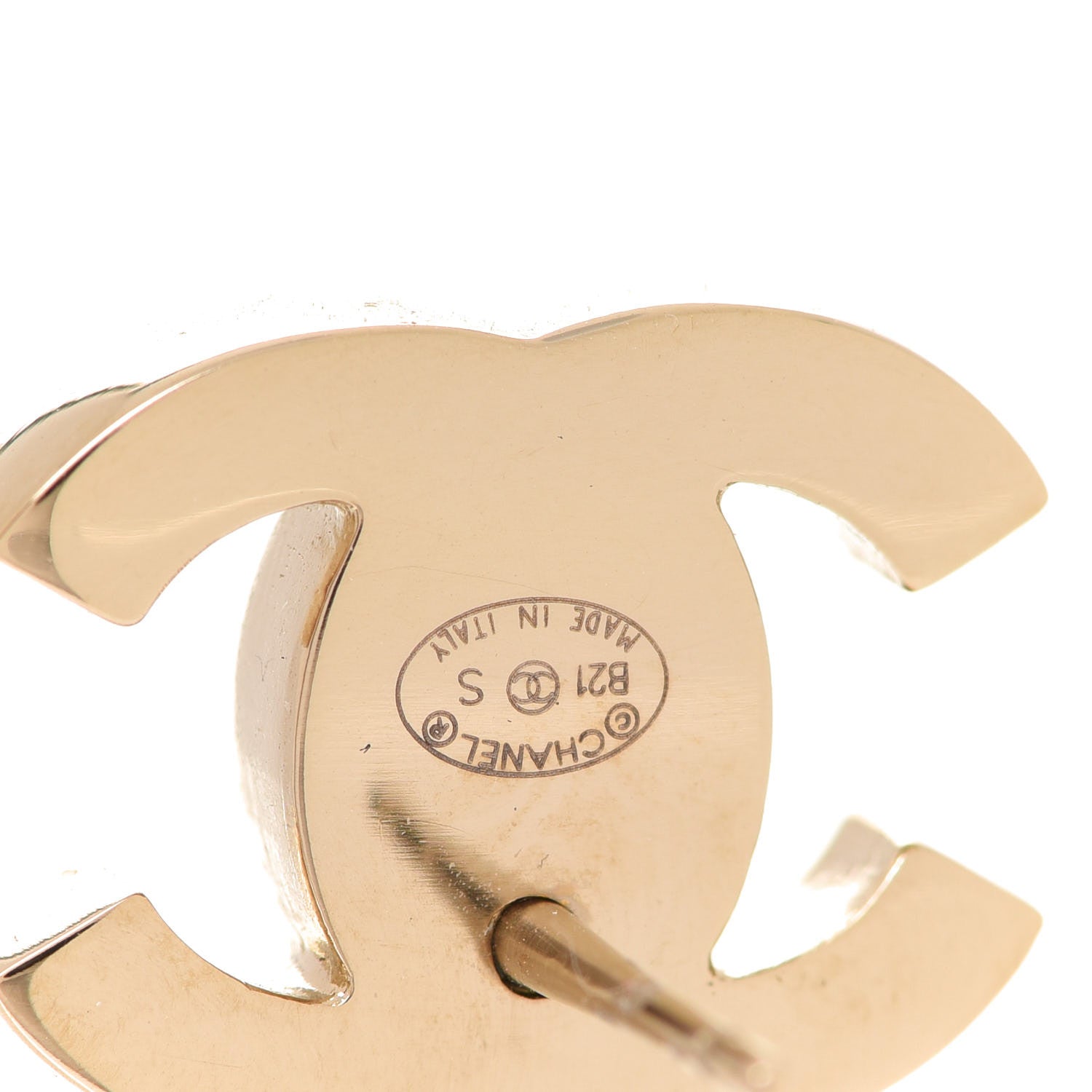 Chanel Metal CC Turnlock Earrings Gold 4 of 5