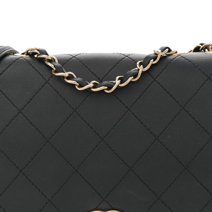 Chanel Calfskin Stitched Large Flap Black 9 of 12