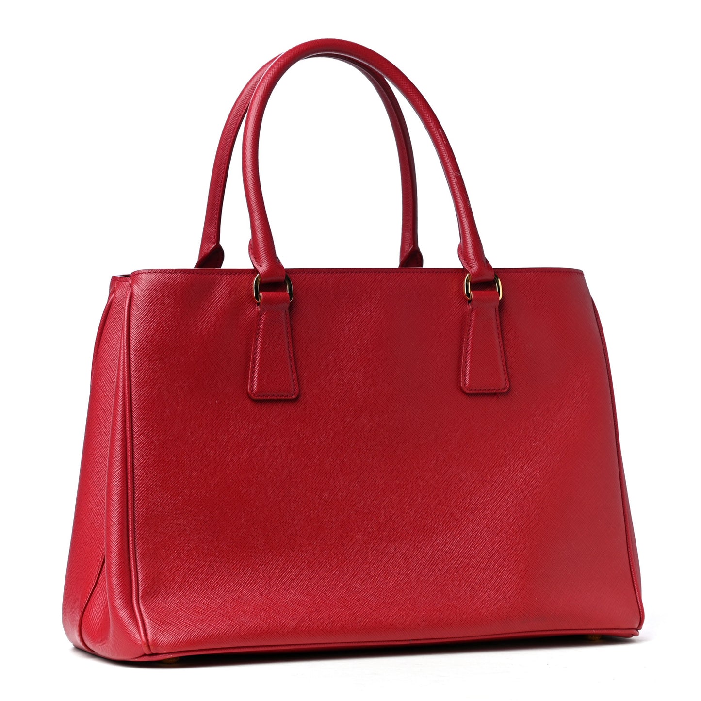 Saffiano Lux Medium Tote Fuoco