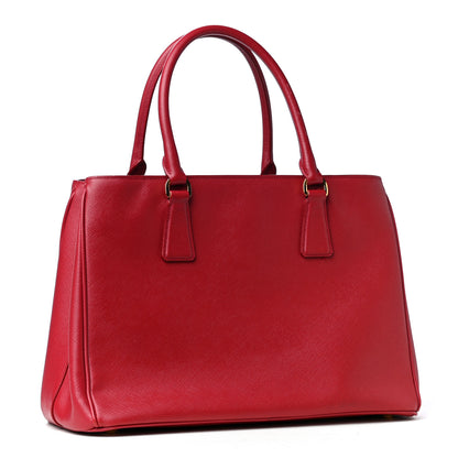 Prada Saffiano Lux Medium Tote Fuoco 2 of 9