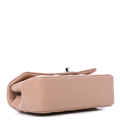 Chanel Lambskin Quilted Mini Rectangular Flap Beige 3 of 4