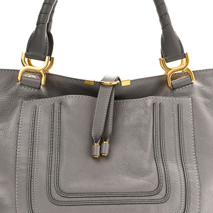 Chloe Calfskin Large New Marcie Tote Cashmere Grey 7 of 10